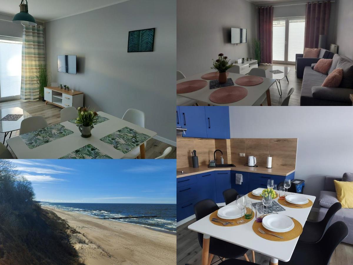 Apartamenty Z Tarasami "Mietowy Spokoj 15" "Romantyczna Szarosc 16" "Niebieska Elegancja 17" Maksymalnie Dla 6 Osob Pobierowo Exteriör bild